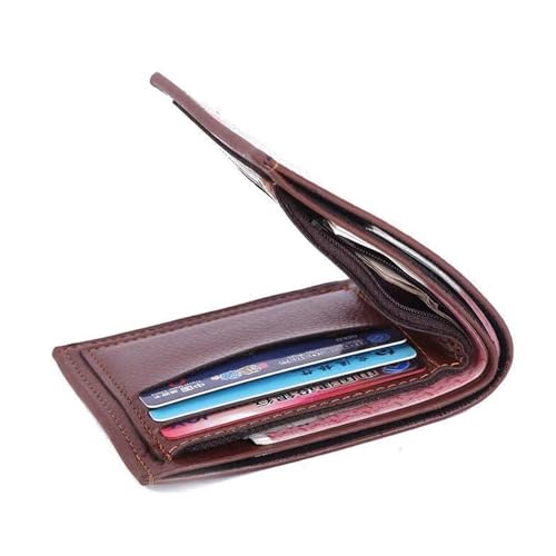 Wallets for men Blocking Slim Purse Card Holder with Zipper Pocket2