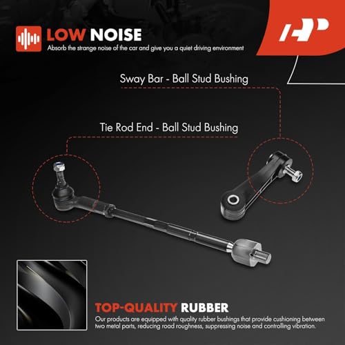 Image of A-Premium 6Pcs Front End Suepnsion Kit, Lower Control Arm & Lower Ball Joint, Sway Bar Link, Inner & Outer Tie Rod End Assembly, Compatible with Volkswagen Jetta 99-05, Golf 99-06, Beetle 98-00