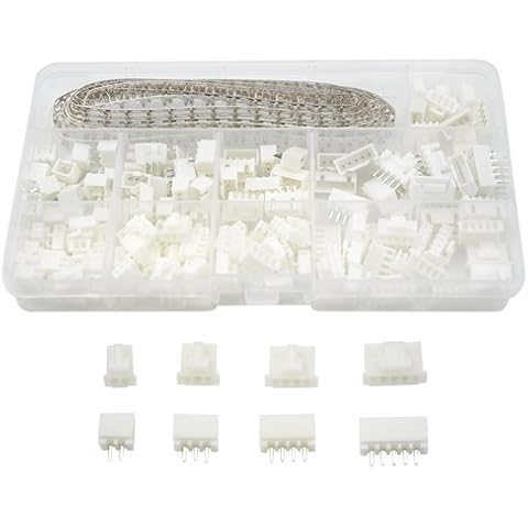WMYCONGCONG 440 PCS 2.54mm 2 3 4 5 Pin Housing and Female Pin Header Terminal Connector Kit Compatible with JST-XHP (2 3 4 5 Pin) Cover
