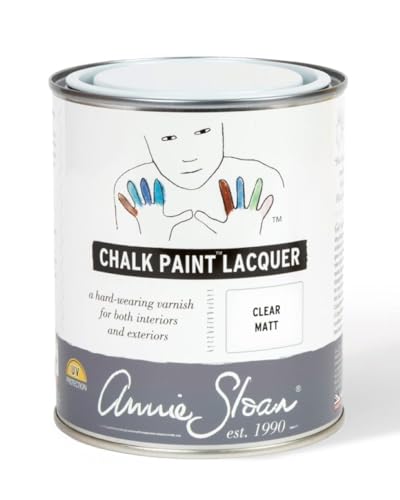 Annie Sloan Chalk Paint® Lacquer (Clear Matte) - Top Coat for Chalk Paint®, Non-Yellowing Waterproof Finish, Easy Application, Interior/Exterior