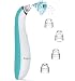Facial Blackhead Remover Vacuum - Kingwell Pore Cleaner Rechargeable Blackhead Removal Tool with 4 Replaceable Suction Probes for Blackheads Whiteheads Acne (Blue)