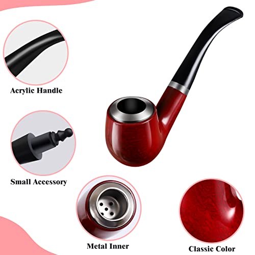 XAJH Fake Pipes, Novelty Tobacco Smoking Pipe, Prop Pipe for Costume, Detective Accessories for Halloween Stage Performance