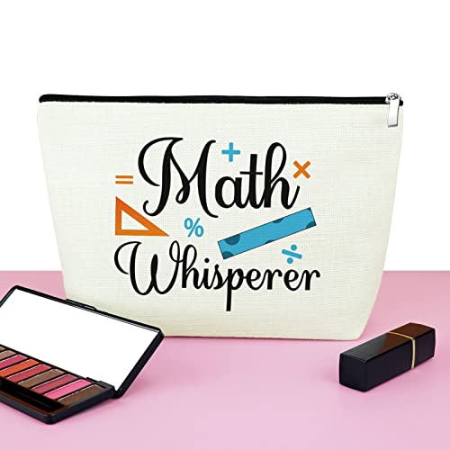 Mxrymvu Math Teacher Cosmetics Bag Math Lover Gift Makeup Bag Funny Math Teacher Appreciation Gift From Student Mathematician Gift Teacher's Day Birthday Gift For Math Teacher Travel Makeup Pouch #TOP5