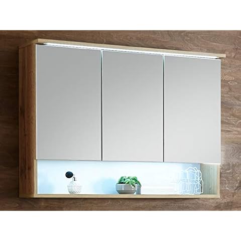 Spiegelschrank Badschrank Hängeschrank Spiegel Badmöbel Wandschrank Bella I Cover