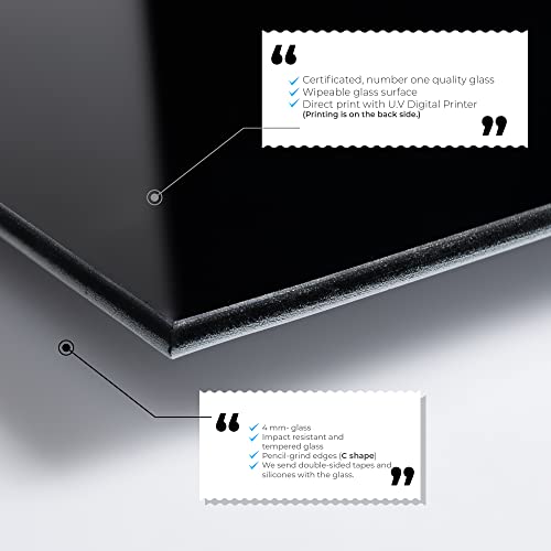 Tempered Glass Kitchen Backsplash, Stove Back Cover, Stove Splashback, Cutting Board, Kitchen Sink Splash Guard, Home Wall Decor (30x14'')