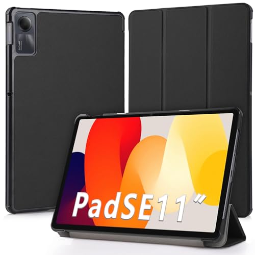 idudao hülle Für Redmi Pad SE Cover Schutzhülle Case für Xiaomi Redmi Pad SE 11 Zoll 2023 Schwarz