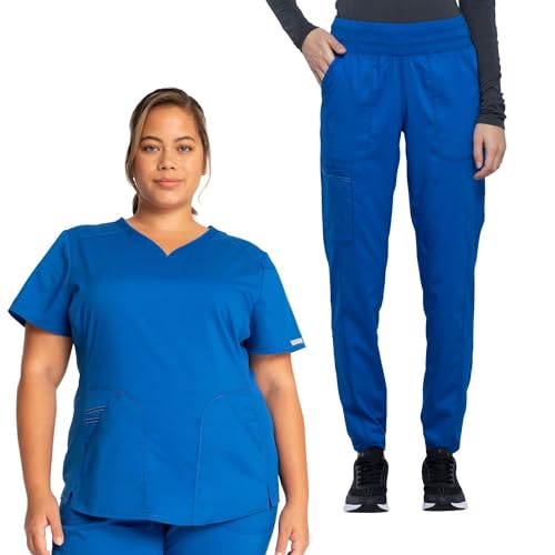 Ensemble d'infirmière pour garde hospitalière Cherokee bleu roi taille S