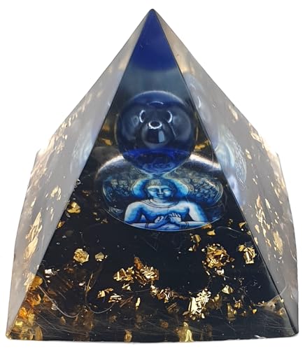 Orgonite pyramide bouddha obsidienne pierre de guérison feng shui