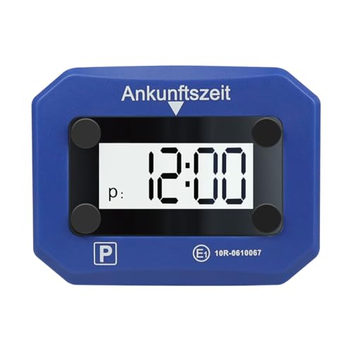 LogiLink Parcmètre numérique certifié KBA avec Activation Automatique, Affichage 24 Heures, Date et Heure, lumière SOS