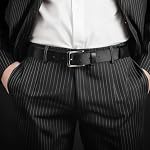 Ceinture en cuir noir Maikun pour hommes, ceintures décontractées pour hommes, design classique avec boucle à épingle