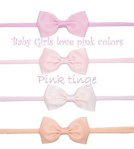 40 Colors Baby Bow Headbands 2.75" Hair Bows Super Soft Nylon Headbands For Baby Girls Infants Preemie And Newborn Kids Hair Accessories #TOP4