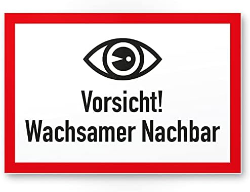 Komma Security Videoüberwachung Schild DIN 33450 20 X 30 Cm Warnhinweis