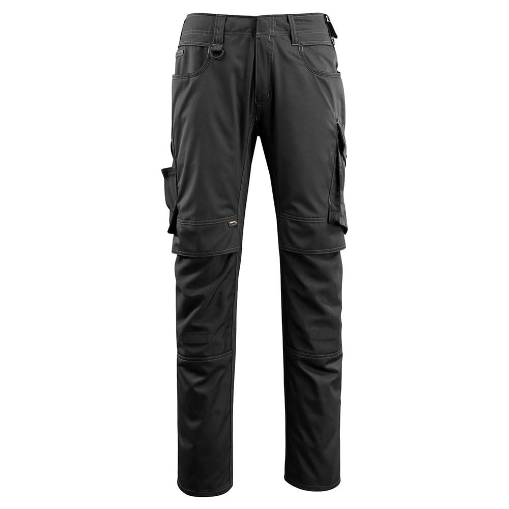 Mascot 16079-230-09 Lemberg Unique Extra Lightweight Trouser with Kneepad Pockets, Size 82C50, Black