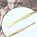suiwotin 3PCS Wax Carving Tools, Stainless Steel Wax Tool Carving Tool Kit, Double-Headed Sculpting Tool Spoon, Gold