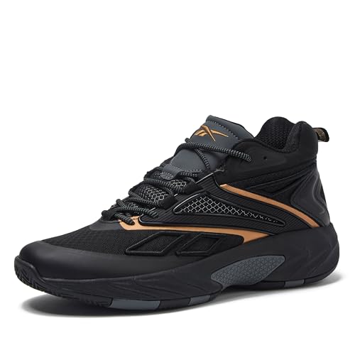 Reebok Zone Breaker High Top Sneakers for Men Basketball Shoes Black/Black 12