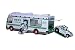 Hess 1998 Truck Recreation Van with Dune Buggy and Motorcycle