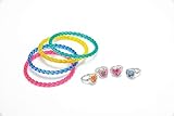 Joy Toy - 65180 - Jeu De Bijoux Trolls avec 4 Bracelets/ 4 Anneaux
