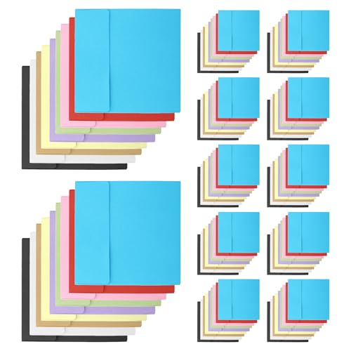 Sobres Kraft 10x10 cm MERRYHAPY de 100 piezas pequeños de papel resistente para tarjetas