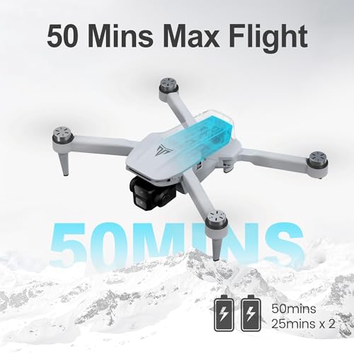 GPS Drone with Dual 4K UHD Cameras for Beginners, Adults & Kids, Brushless Motor, WiFi FPV, Under 249g, SD Card Slot (Card Not Included), 50-Min Flight, 2,625ft Range, Auto Return, 5G Transmission, Altitude Hold, Foldable — RC Quadcopter Gift - Image 4
