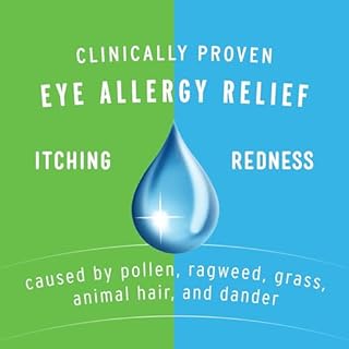 Opcon-A Allergy Eye Drops, Antihistamine and Redness Relief for Itchy, Red Eyes, Soothes Irritation from Pollen, Ragweed, Grass, Animal Hair and Dander Clinically Proven Formula, 0.5 Fl Oz (Pack of 2)