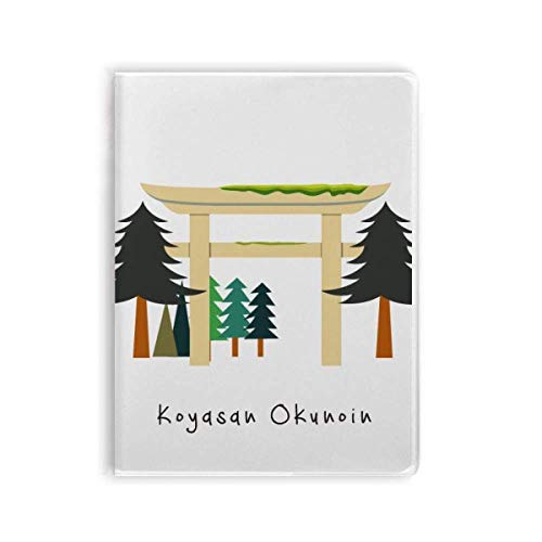Carnet de notes japonais Koyasan Okunoin souple en papier premium texturé