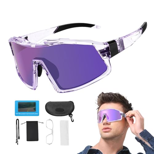 Gafas de sol con proteccion UV deportivas ligeras para ciclismo de carretera