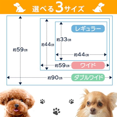アイリスオーヤマ ペットシーツ 厚型 超吸収 抗菌 消臭 小型犬 レギュラー 88枚入