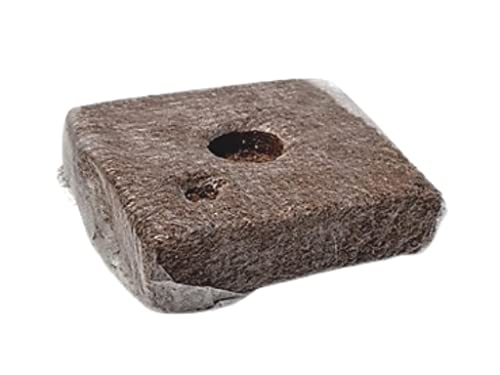 Jiffy Lot de 5 blocs de culture en coco 100 x 100 x 80 mm dans un sachet - Terreau de semis, terreau de culture, pastilles de coco - Pots de source de coco Cover