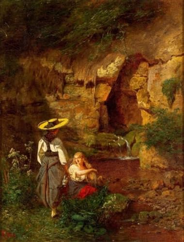 Tableaux pour salon : l'affiche d'art Sommerliche Waldlandschaft