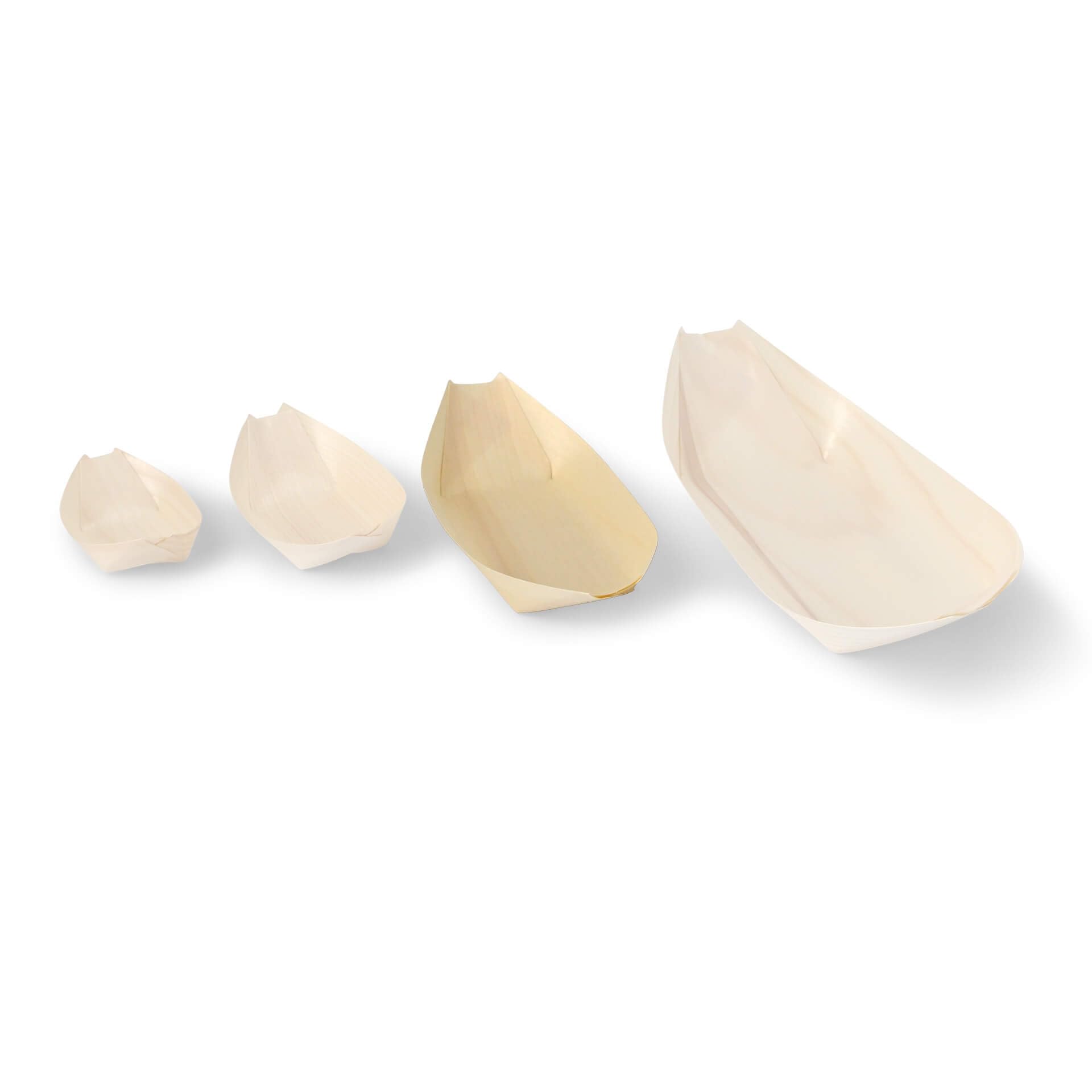 BIOZOYG 1000x barchette finger food monouso in legno 17 cm - ciotoline per aperitivo naturale e moderno - ciotole aperitivo, bicchierini finger food