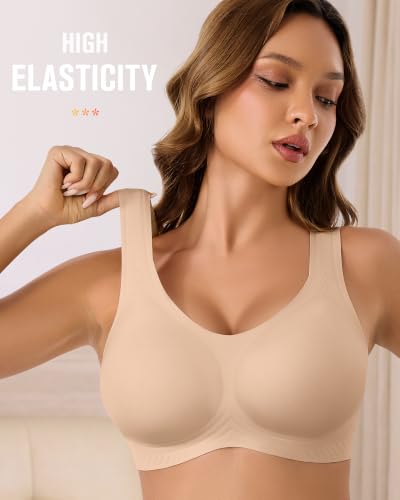 Image of BESTENA Sports Bras for Women, Seamless Comfort Yoga Bra Removable Pads
