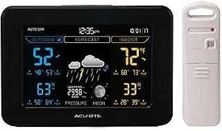 AcuRite 02027A1 Color Weather Station with High Low Temperature and Humidity with Moon