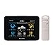 AcuRite 02027A1 Color Weather Station with Temperature and Humidity Monitor, Weather Forecaster - Dark Theme