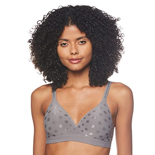 Image of Hanes Womens Perfect Coverage Wireless Seamless T-Shirt Bra, ComfortFlex Fit, Smart Sizes