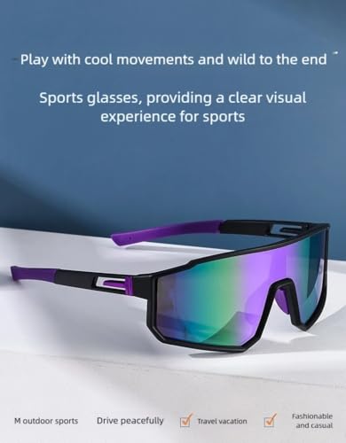 Large Frame Sunglasses Cycling Glasses Men'S And Women'S Outdoor Cycling Windproof Sunglasses (Multi-Color Selection)3