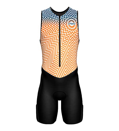 Sparx Terno masculino premium de triatlo acolchoado triatlo triatlo traje de corrida natação ciclism