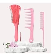 Tinashe Detangling Hair Brush, Detangler Brush for Curly Hair,Detangler Brush and Wide Tooth Comb...