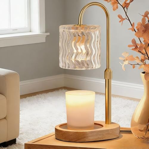 GOIUEDBZ Candle Warmer Lamp Electric: Dimmable Timer Candles Warming Lamps
