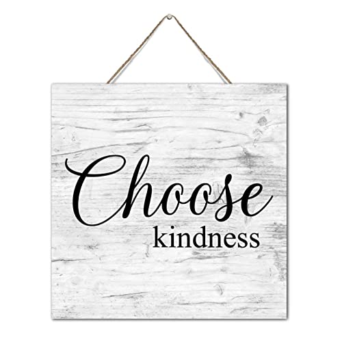 Plaque murale en bois Choose Kind Ness pour chambre et bureau - 3