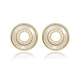 zlw-shop Pendientes para mujer, pendientes de nueva tendencia, de plata de ley, temperamento simple, retro, barroco, aretes de moda