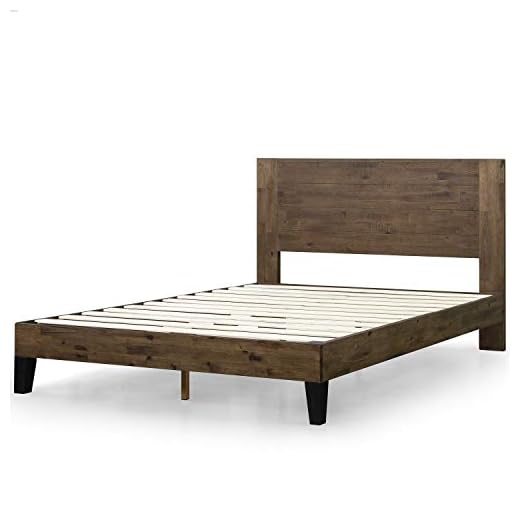 ZINUS Tonja Wood Platform Bed Frame with Headboard / Mattress Foundation with Wood Slat Support / No Box Spring Needed / Easy Assembly, Queen