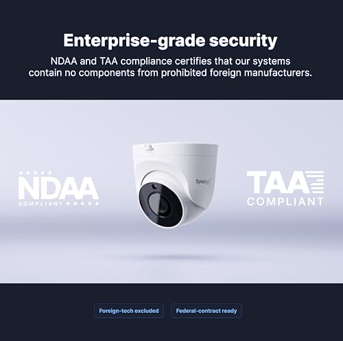Image of Synology TC510 Versatile Dome IP Camera / 5MP (2880 x 1620) / IP67,IP66,IK10 Compatiable /Night Version 30 Meters