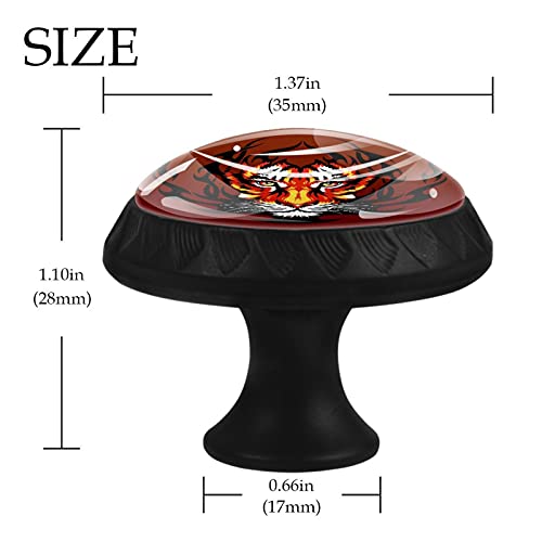 Boutons de tiroir tigre ronds pour sécuriser et décorer une commode - 5
