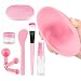 Facial Mask Mixing Bowl Set Makeup Spatula for Skin Care, Golden Silicone Spatula Set with Cover for Brush Set, Mud Clay Face Masks Beauty Bowls Masks Treatment Facial Kit for Women
