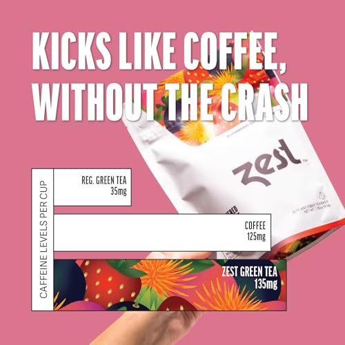 image for Zest Energy Green Tea - Superberry Samba - High Caffeine Strawberry, A
