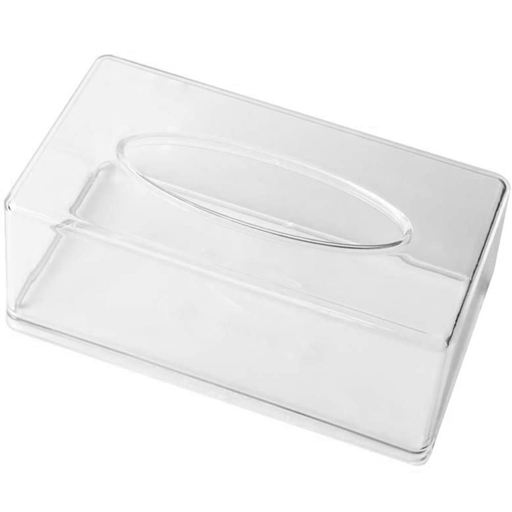 CTRLZS Acrylic Tissue Box Rectangular Transparent Tissue Box for, Home Bathroom Restaurant Lavatory Occasions