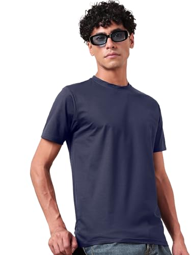 Image of Bewakoof Men's Solid Regular Fit T-Shirt
