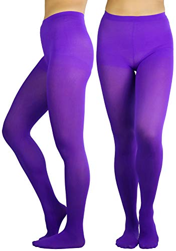 Image of ToBeInStyle Women's Nylon Solid Opaque Pantyhose Tights