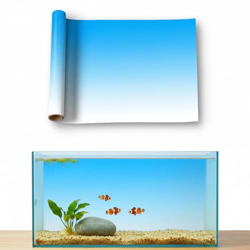 LYYAB Aquarium Background - Static Cling Fish Tank Sticker