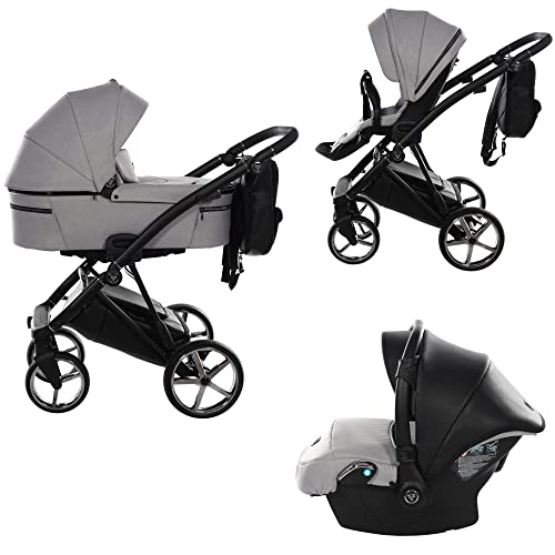 Kinderwagenset babyzitje 3 in 1 Isofix 4 in 1 selecteerbaar Junama Air by SaintBaby Stone 02 3in1 met babyzitje - Afbeelding 3